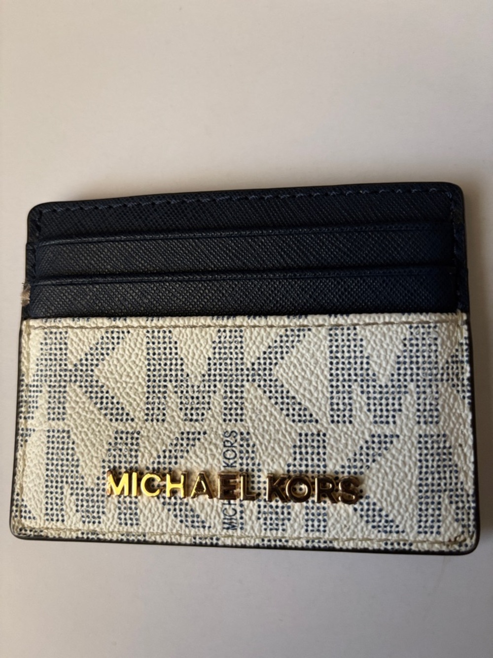 Michael Kors Jet Set Travel MK Logo Signature Card Holder